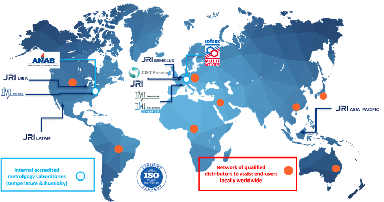 Image of the coverage of MMS group and its companies, world map with all the locations where MMS is present.